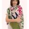 Schal mit Schwalben und Blumen Aufdruck von Powder