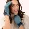 Powder: Handschuhe eisblau Velourlederimitat Adalyn