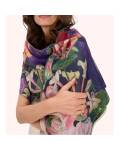 Schmaler Schal mit Blumen herbstlich von Powder