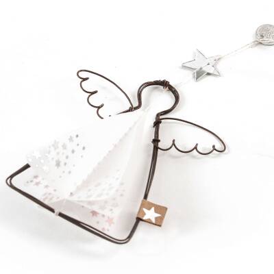 Good old friends:Winter Ornament Transparent Engel