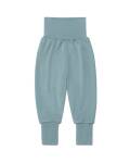 Engel: Nabelbundhose Wolle Seide bergblau