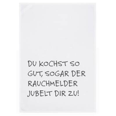 Geschirrtuch weiß Du kochst so gut, sogar