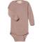Engel: Baby-Body Wolle Seide Langarm dustyrose
