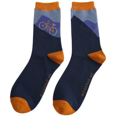 Mr Sparrow: Bambus Socken Herren Hill Climb navy