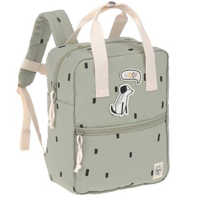 Lässig: Kinderrucksack Happy Prints light olive