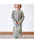 Lässig: Kinderrucksack Happy Prints light olive