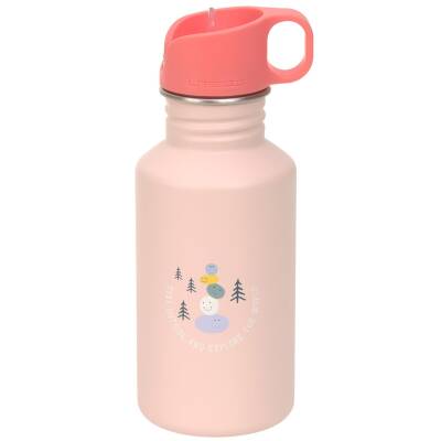 Lässig:Trinkflasche 500ml Edelstahl Sunny Explorer rosa