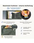 Kartenetui mit Münzfach RV Leder Hunter grün...