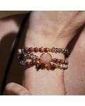 The Moshi: Armband/Halskette elastisch braun
