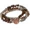 The Moshi: Armband/Halskette elastisch braun