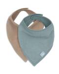 Bandana Halstuch Musselin seegrün-biscuit 2er-Set...