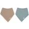 Bandana Halstuch Musselin seegrün-biscuit 2er-Set Jollein