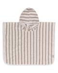 Jollein: Badeponcho Frottee Stripe oliv grün GOTS