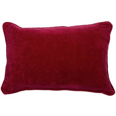 Imbarro: Kissen Samt  40x60cm Lala P darkred