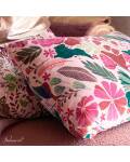 Imbarro: Kissen Samt 40x60cm Blumen Maye Pink