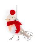 Good old friends: Wintervogel mit rotem Schal