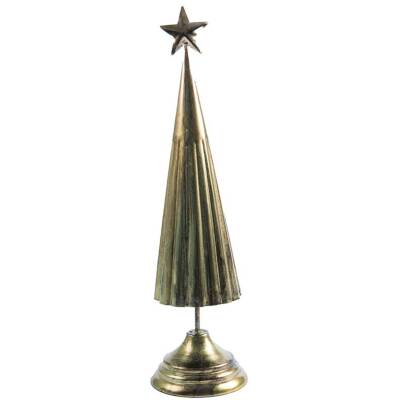 Imbarro: Weihnachtsbaum gold Metall