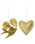 Home Society: Deko Anhänger Bunch gold Herz