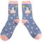 Miss Sparrow: Bambus Socken Damen Snow Globes denim