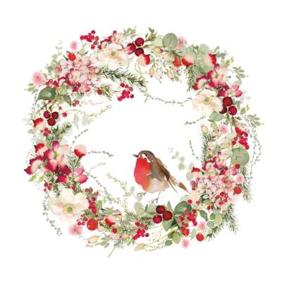 PPD: Servietten Beautiful Christmas Wreath 33x33cm