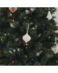 Eulenschnitt: Papieranhänger Ornament 3erSet weiß