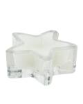 Stern Kerze im Glas weiß 6er-Set 5,3cm