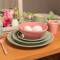 Home Society: Schale Keramik rosa D16cm Sofie