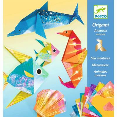 Djeco: Origami Bastelset Meerestiere von 7-12Jahren