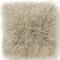Schaffell Kissen Langhaar Shansi taupe 40x40 cm
