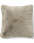 Kunstfell Kissen 45x45cm Fluffy Taupe Skinnwille