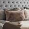 Kunstfell Kissen 40x60cm Fluffy Taupe Skinnwille