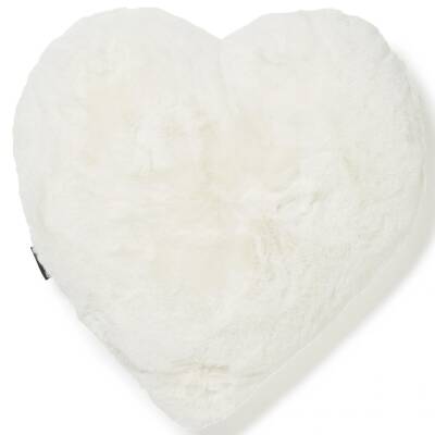 Herzkissen Kunstfell 45cm Fluffy Ivory Skinnwille