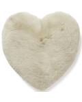 Herzkissen Kunstfell 45cm Fluffy beige Skinnwille