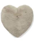 Herzkissen Kunstfell 45cm Fluffy Nougat Skinnwille