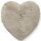 Herzkissen Kunstfell 45cm Fluffy Nougat Skinnwille