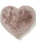 Herzkissen Kunstfell 45cm Fluffy rosa Skinnwille
