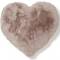 Herzkissen Kunstfell 45cm Fluffy rosa Skinnwille