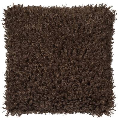 Kunstfell Kissen gelockt 45x45cm braun Skinnwille