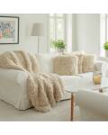 Kunstfell Kissen gelockt 45x45cm beige Skinnwille