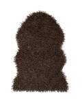 Kunstfell waschbar gelockt 60x90cm braun Skinnwille