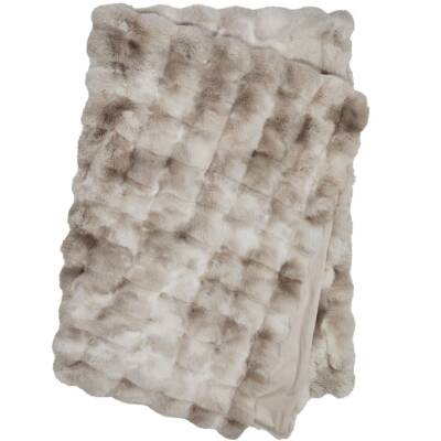 Felldecke Kunstfell Misty Sand 120x180cm
