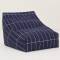 Sitzsack Nobodinoz Vibes Navy Blue Grid
