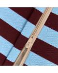 Sitzsack Nobodinoz Bliss Burgundy Blue Stripes