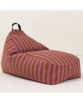 Sitzsack Nobodinoz Bliss Pink Curry Stripes