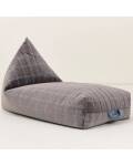Nobodinoz Sitzsack Samt Oasis grey blue Eco-Velvet
