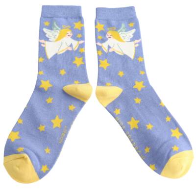 Miss Sparrow: Bambus Socken Damen Angel denim