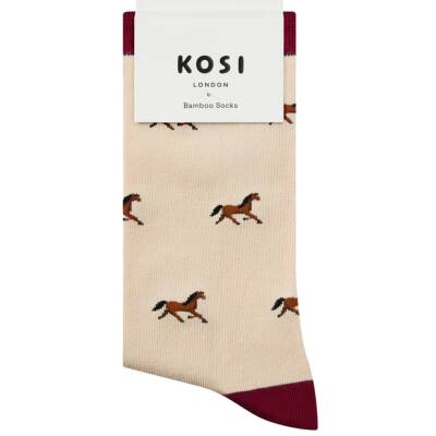 Pferde Socken Damen Bambus Gr36-42 Kosi
