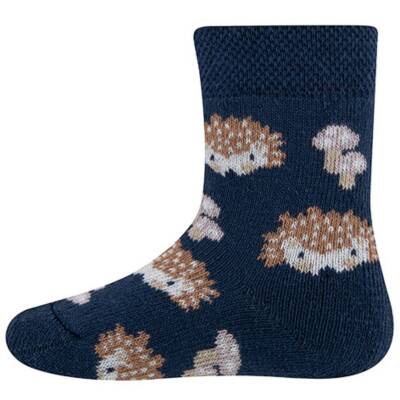 Thermosocken Baby blau Igel Ewers