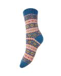 Wollsocken Damen Joya Patterned petrol-gelb