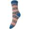 Wollsocken Damen Joya Patterned petrol-gelb
